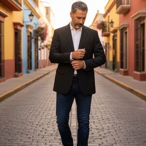 Croft & Barrow Classic Black Blazer